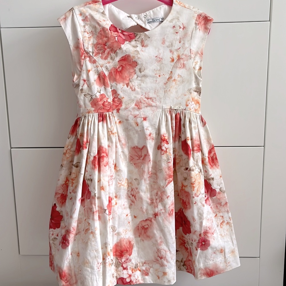 Mayoral Dress. Size 9. Gorgeous peachy floral.